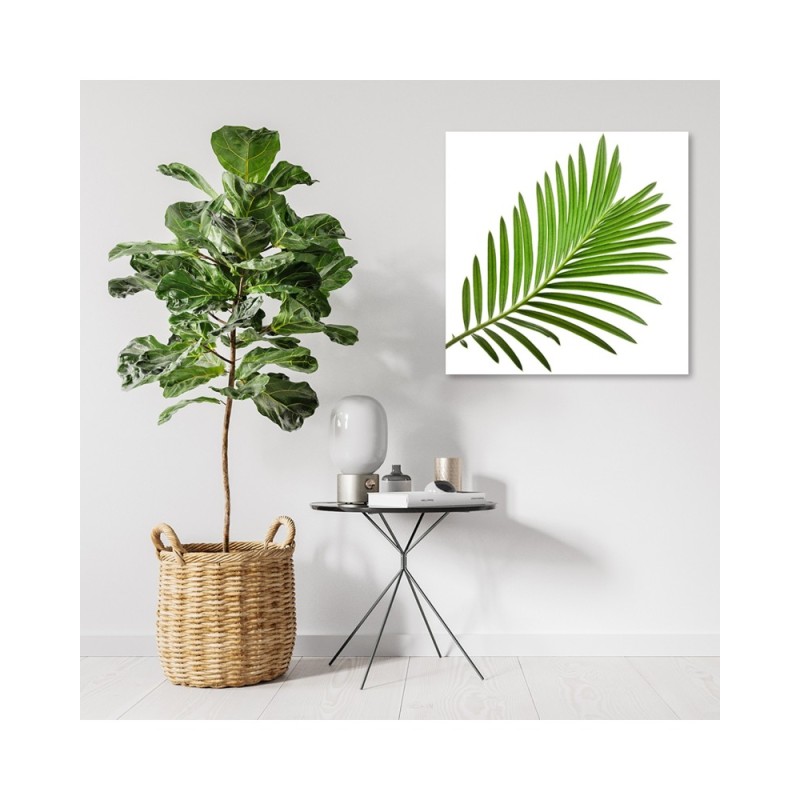 Leinwandbild - Blumen - Grün | Feeby