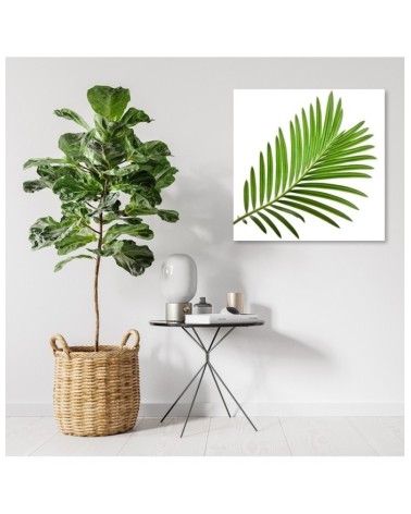 Leinwandbild - Blumen - Grün | Feeby