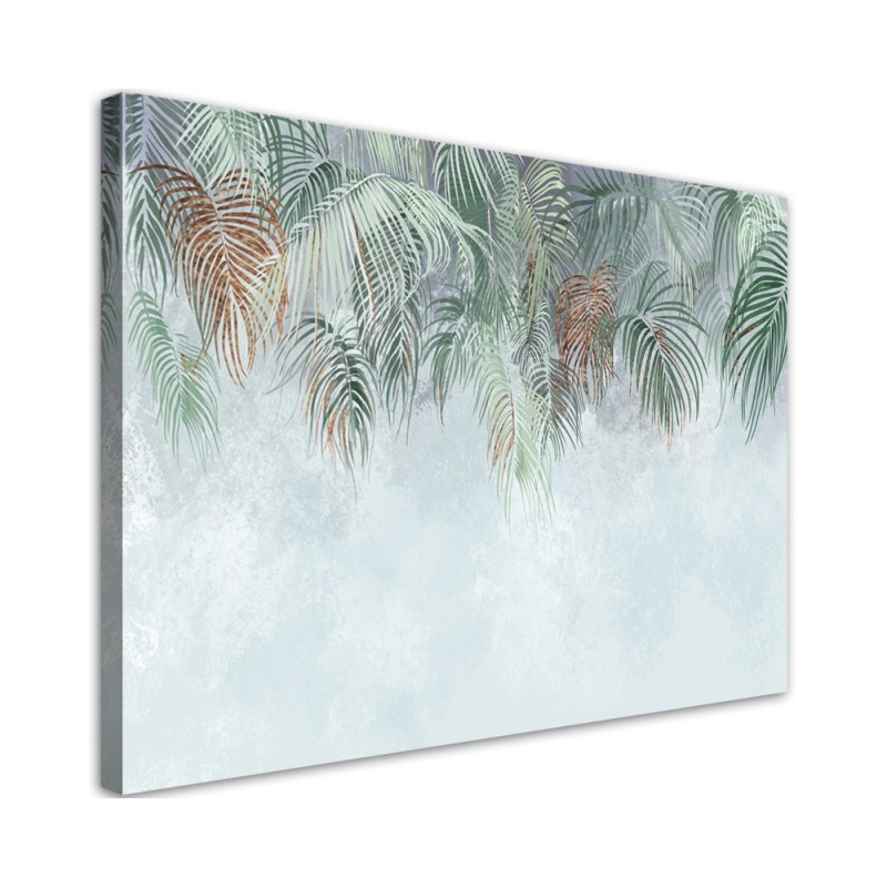 Modern Canvas painting for bedroom - Palm leaves | FEEBY