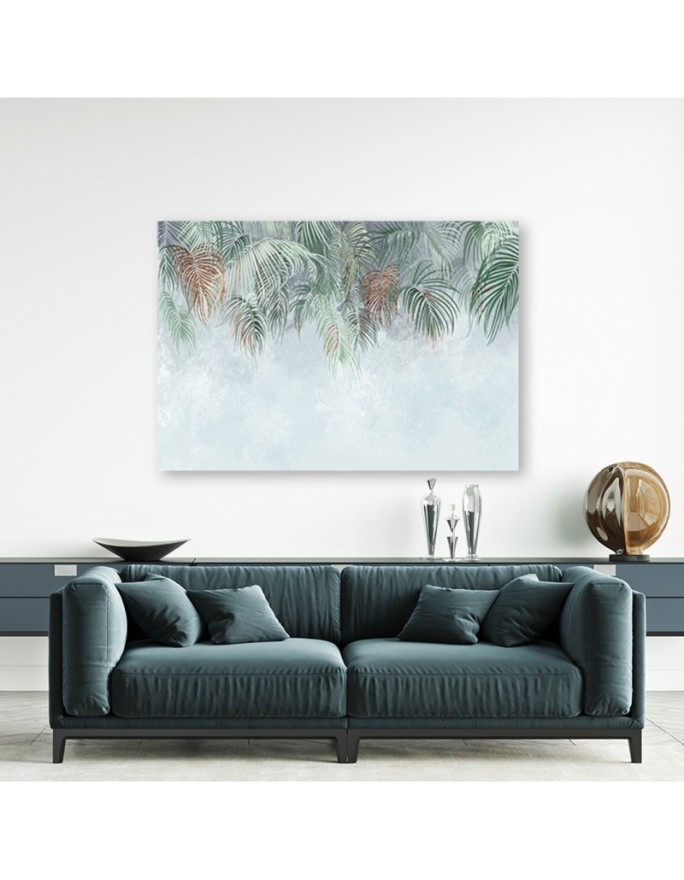 Modern Canvas painting for bedroom - Palm leaves | FEEBY