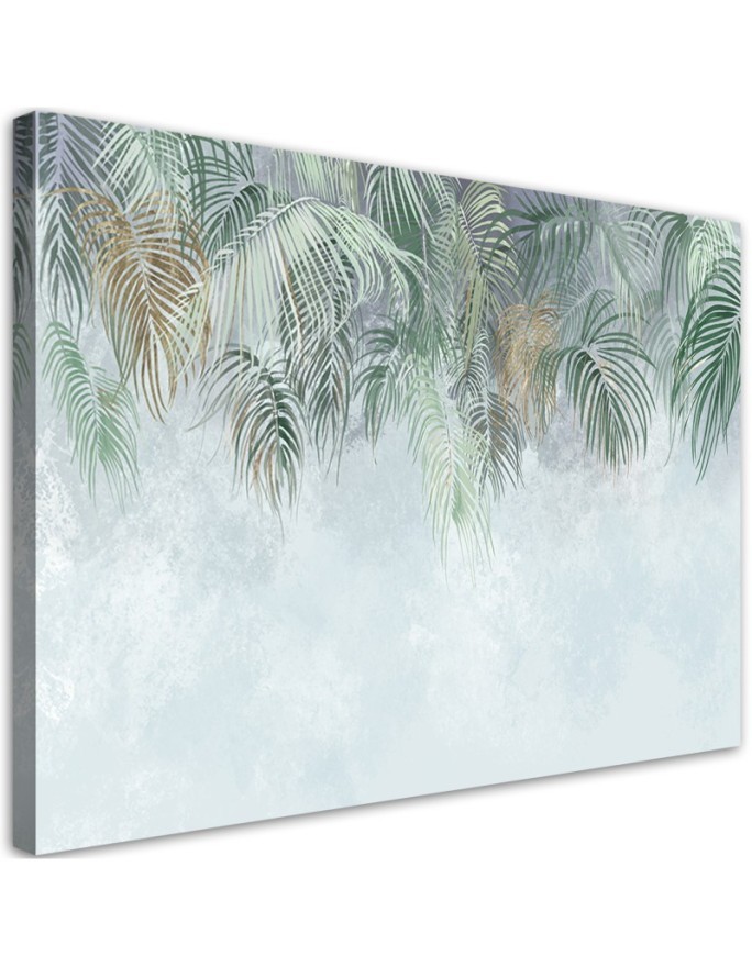 Leinwandbild - Palmenblätter | Feeby