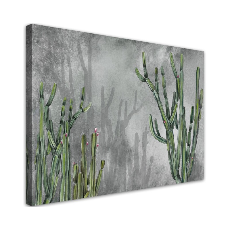 Dekoratives Leinwandbild - Großer Wüstenkaktus | Feeby