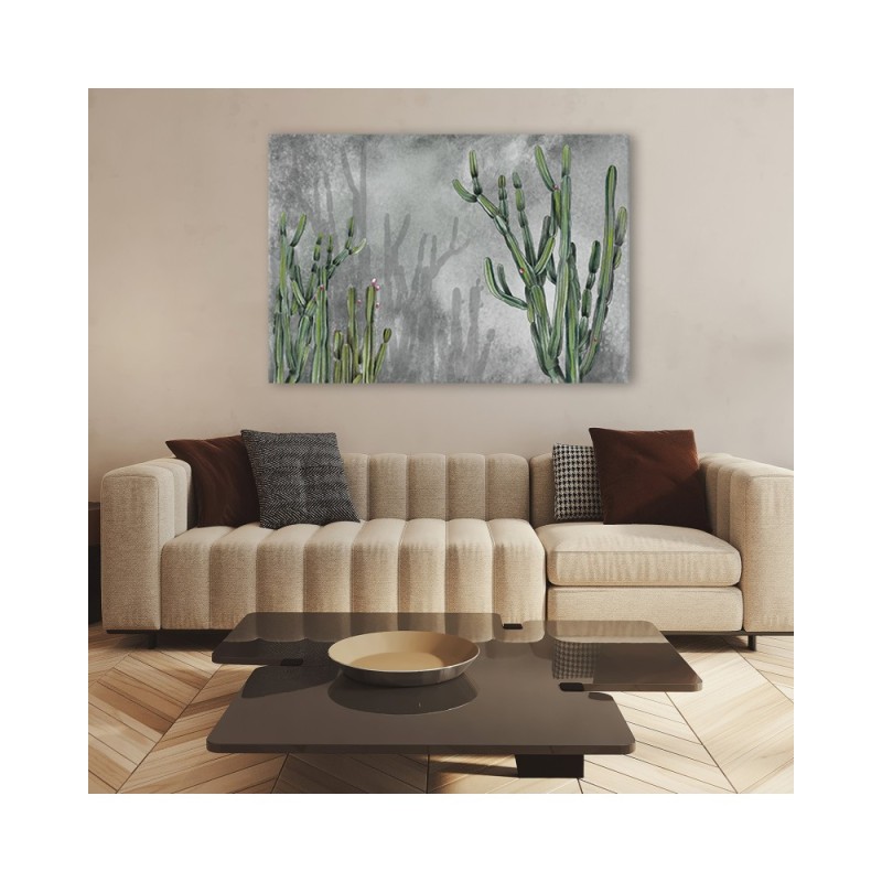 Dekoratives Leinwandbild - Großer Wüstenkaktus | Feeby