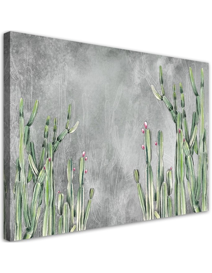 Modernes Wandbild - Großer Wüstenkaktus | Feeby