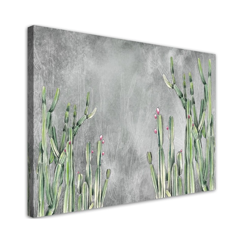 Modernes Wandbild - Großer Wüstenkaktus | Feeby