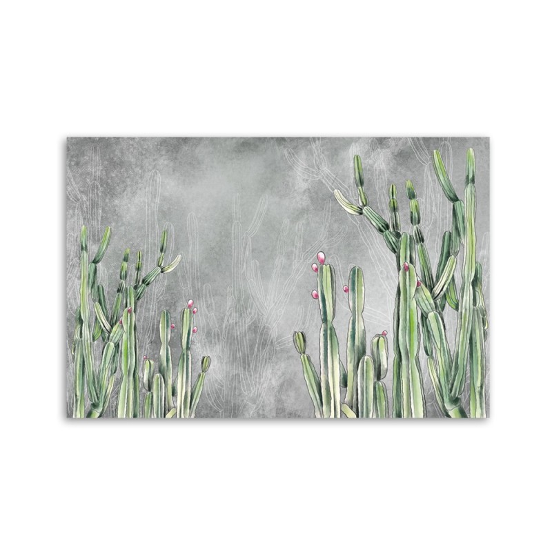 Modernes Wandbild - Großer Wüstenkaktus | Feeby