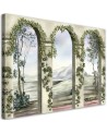 Canvas prints modern for living room - Columns and arches with ivy | FEEBY