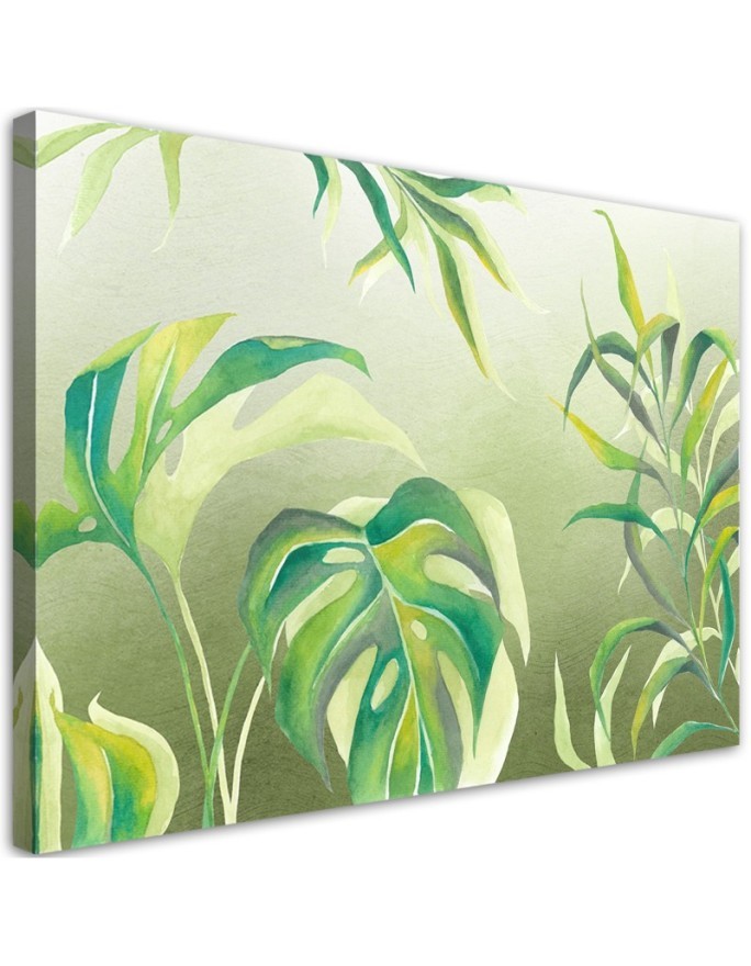 Leinwandbild - Monster's Blätter | Feeby