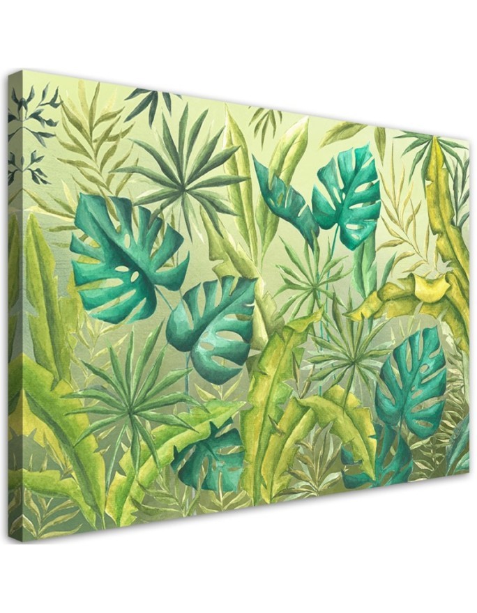 Modernes Wandbild - Monster's Blätter | Feeby