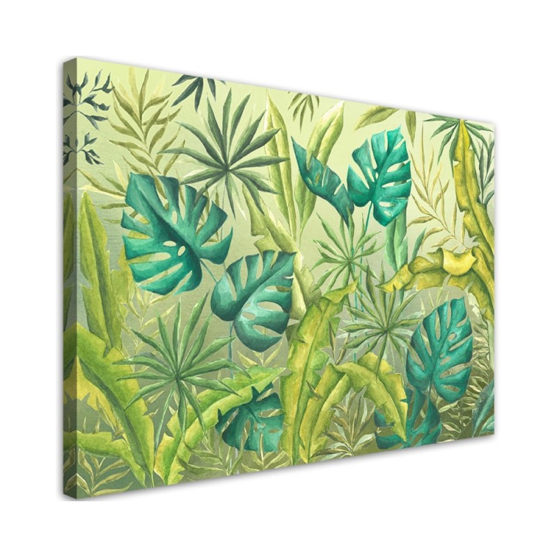 Modernes Wandbild - Monster's Blätter | Feeby