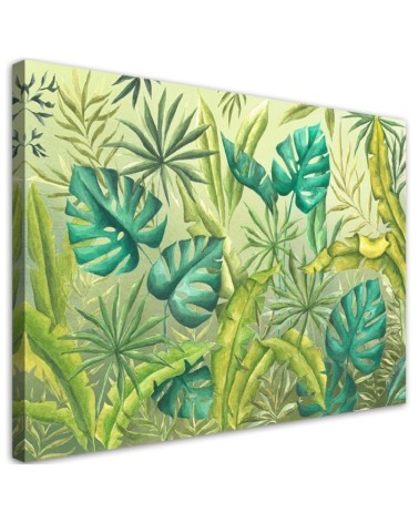 Print Canvas prints for the study - Monstera leaves | FEEBY