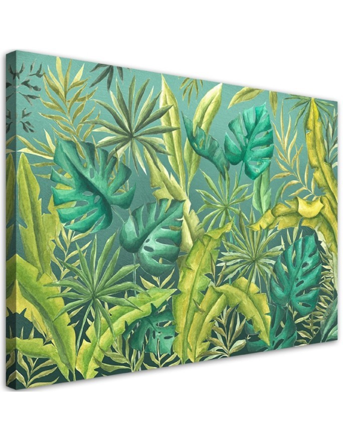 Dekoratives Leinwandbild - Monster's Blätter | Feeby