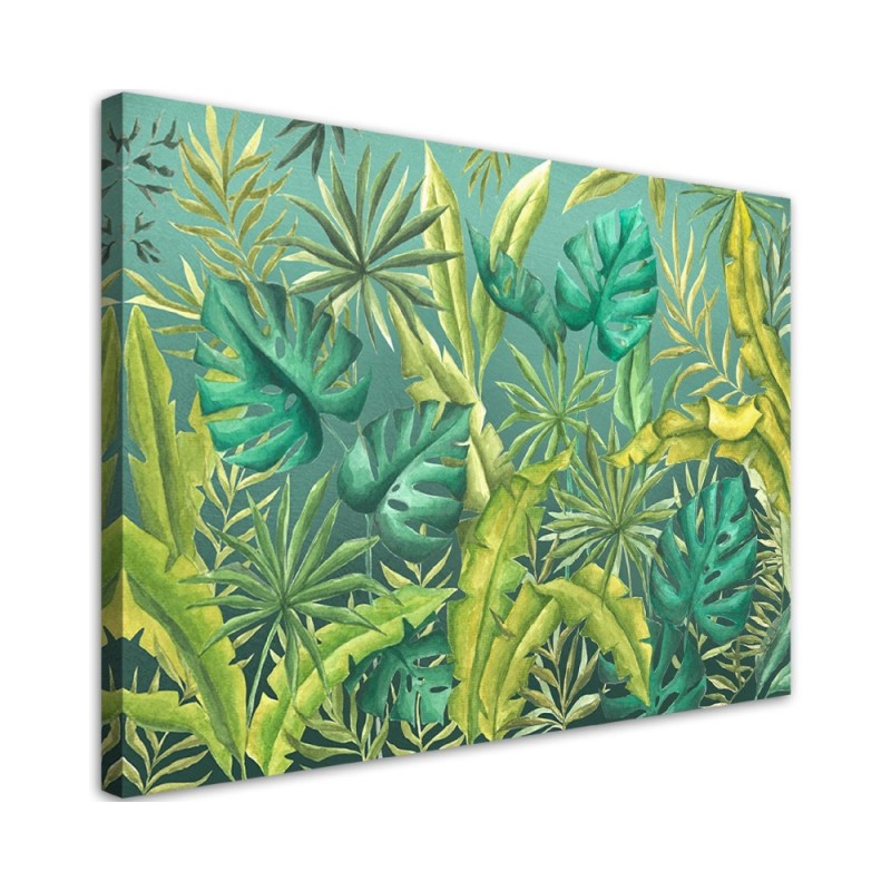 Dekoratives Leinwandbild - Monster's Blätter | Feeby