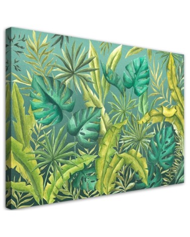 Wall art painting for bedroom modern - Monstera leaves | FEEBY