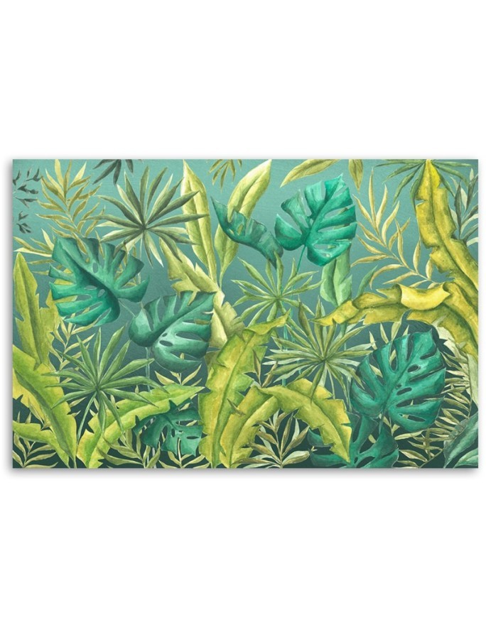 Obraz na ścianę do sypialni nowoczesny - Liście Monstera | FEEBY
