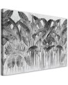 Modern wall painting - Grey banana leaves | FEEBY