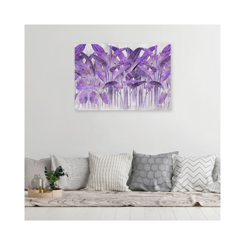 Bild auf Leinwand - Lila Bananenblätter | Feeby