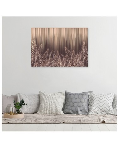 Bild auf Leinwand - Exotische 3D Palmblätter | Feeby