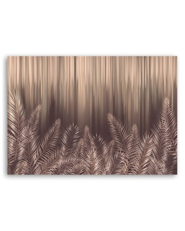 Bild auf Leinwand - Exotische 3D Palmblätter | Feeby