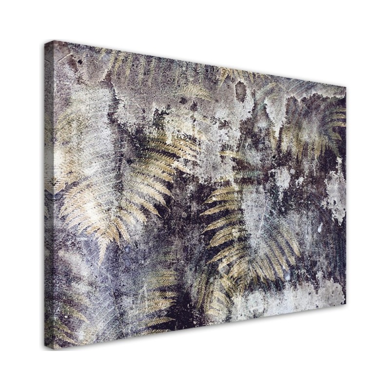 Bild auf Leinwand - Goldener Farnblätter | Feeby
