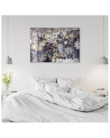 Bild auf Leinwand - Goldener Farnblätter | Feeby