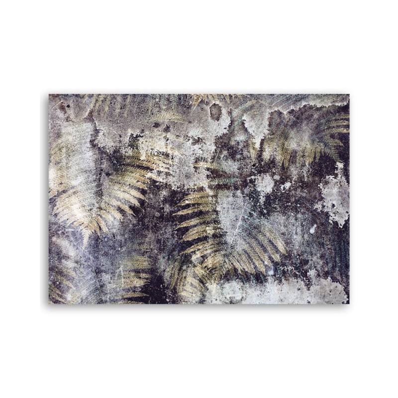 Bild auf Leinwand - Goldener Farnblätter | Feeby