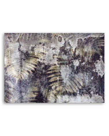 Bild auf Leinwand - Goldener Farnblätter | Feeby