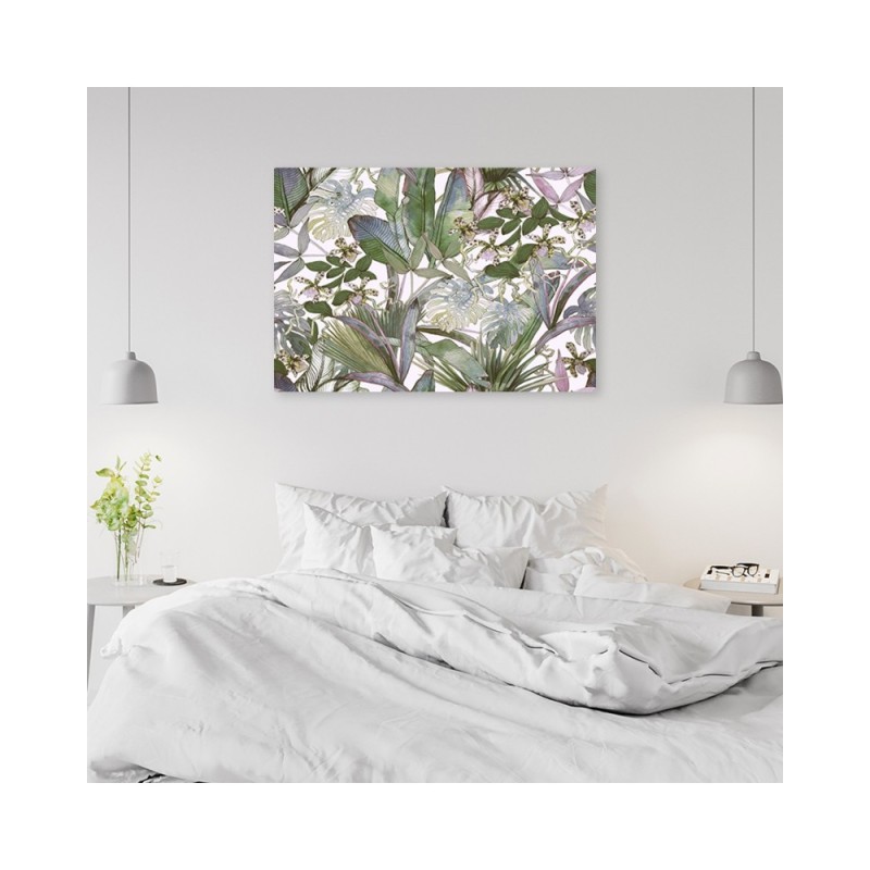 Leinwandbild - Die tropischen Monstera Blätter | Feeby