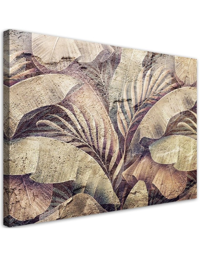 Dekoratives Leinwandbild - Palmen Dschungel Blätter Natur | Feeby