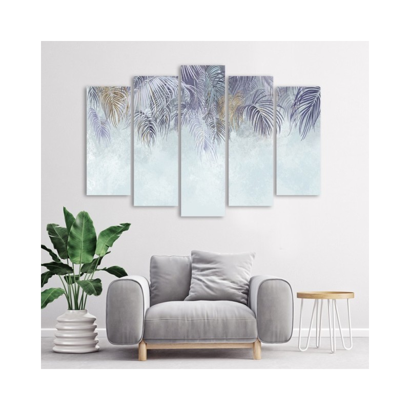 Leinwandbild - Palmenblätter | Feeby