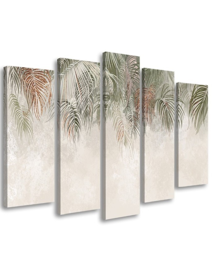 Leinwandbild modern - Palmenblätter | Feeby