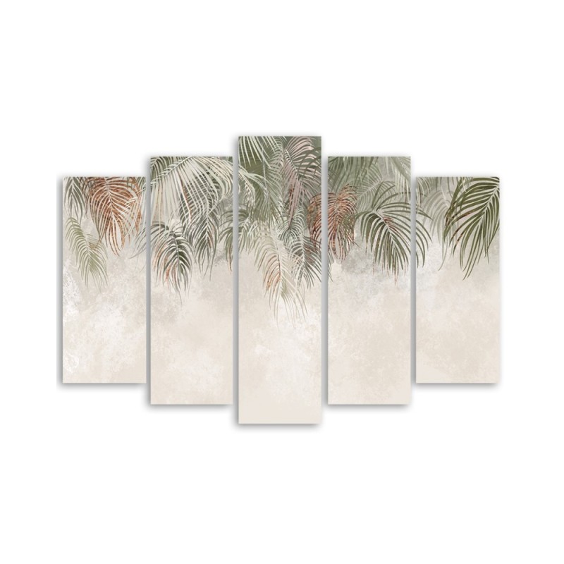 Leinwandbild modern - Palmenblätter | Feeby