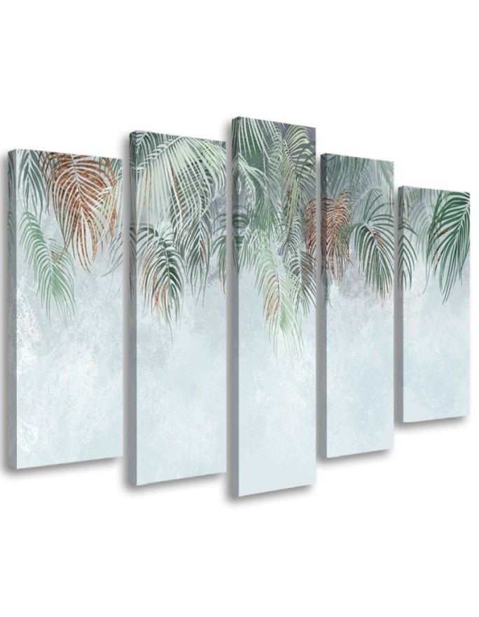 Leinwandbild - Palmenblätter | Feeby