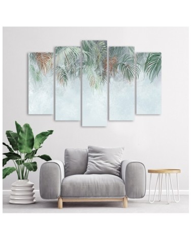 Leinwandbild - Palmenblätter | Feeby