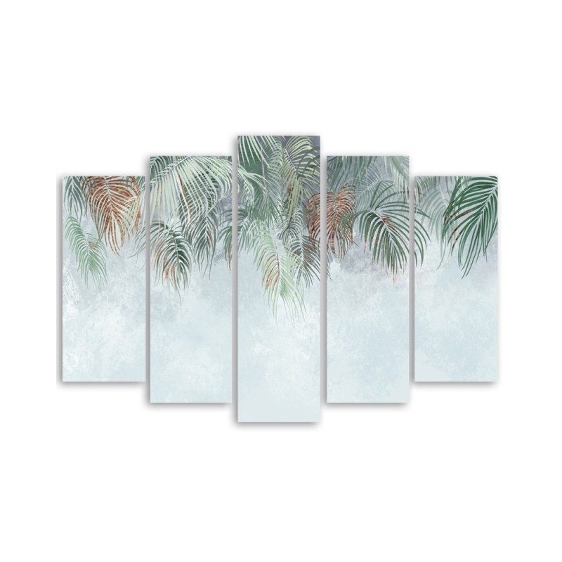 Leinwandbild - Palmenblätter | Feeby