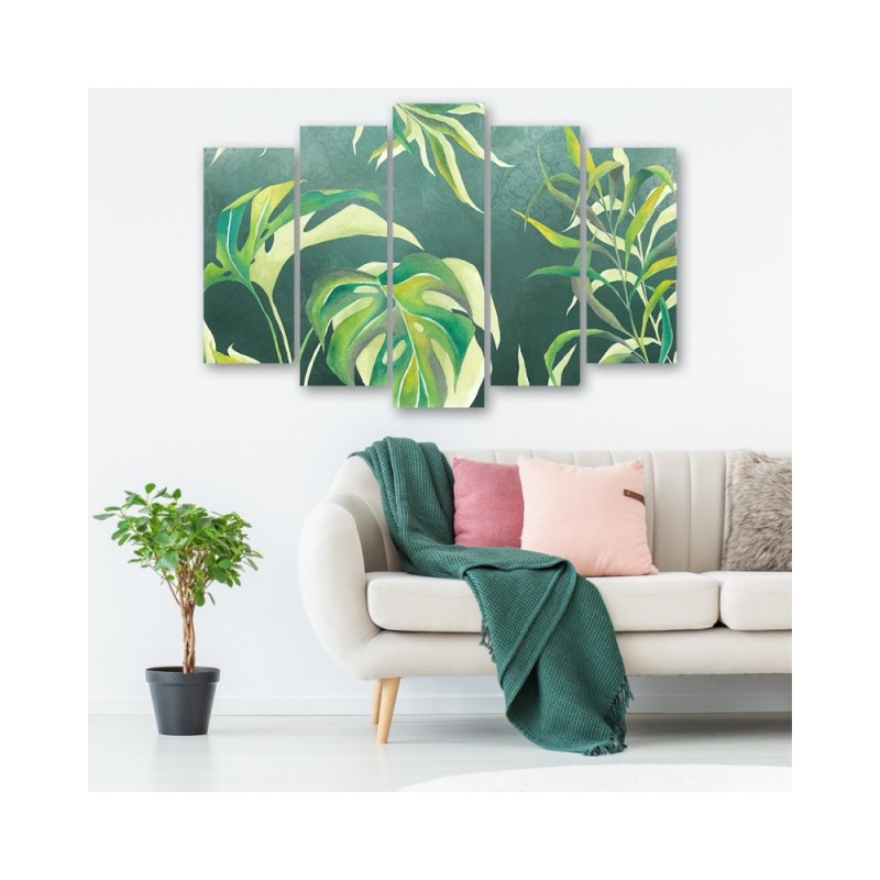 Leinwanddruck - Monster's Blätter | Feeby