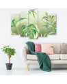 Obraz na ścianę pięć części - Liście Monstera | FEEBY