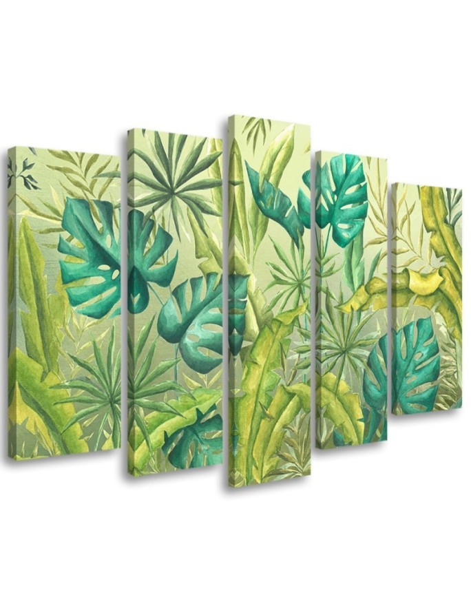 Leinwandbild - Monster's Blätter | Feeby