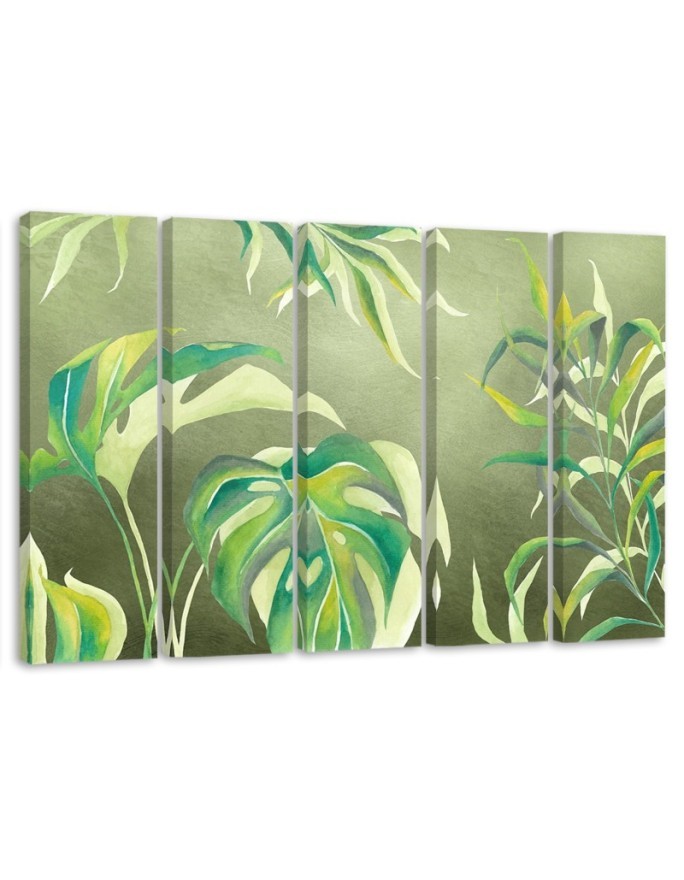 Modernes Wandbild - Monster's Blätter | Feeby