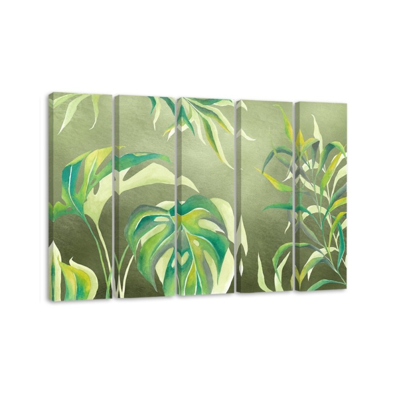 Modernes Wandbild - Monster's Blätter | Feeby