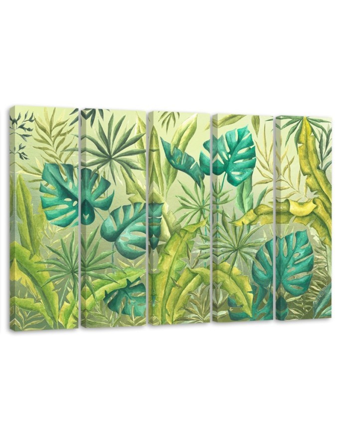 Modernes Wandbild - Monster's Blätter | Feeby