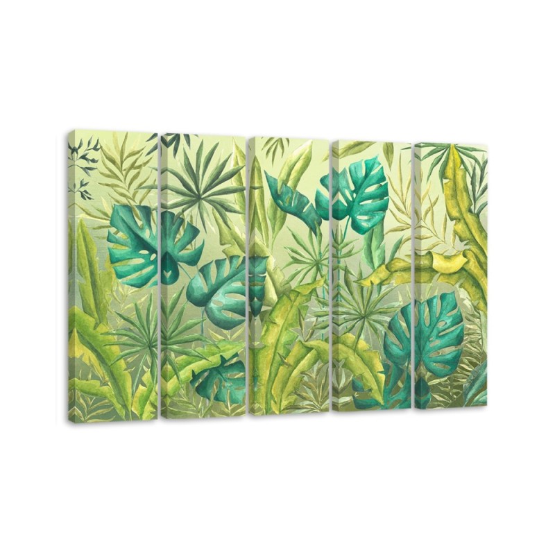 Modernes Wandbild - Monster's Blätter | Feeby