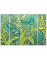 Obraz na płótnie pięcioczęściowy - Liście Monstera | FEEBY