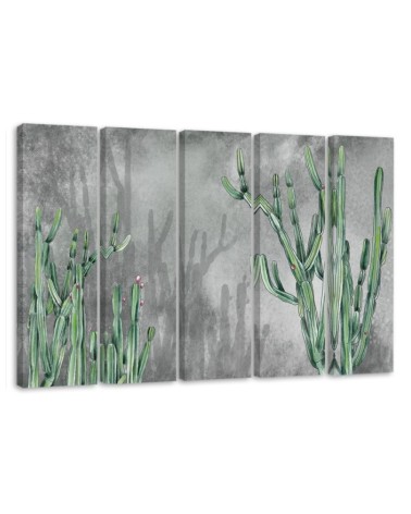 Multipart canvas print - Large desert cactus | FEEBY