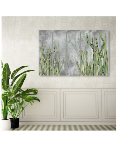 Wandbild für Wohnzimmer - Großer Wüstenkaktus | Feeby