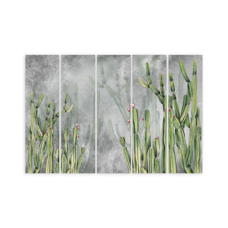 Wandbild für Wohnzimmer - Großer Wüstenkaktus | Feeby