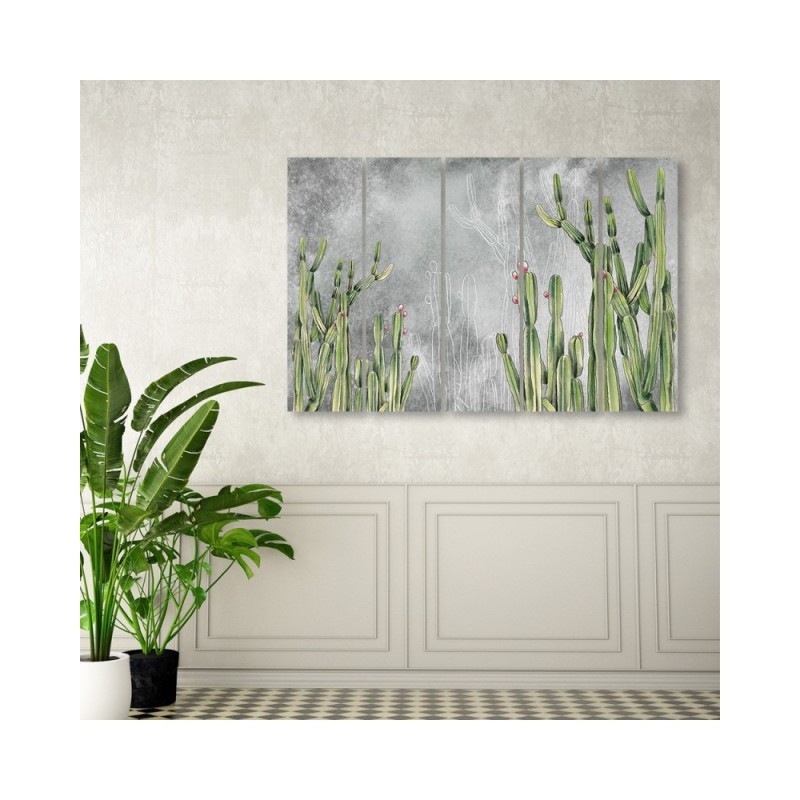 Modernes Wandbild - Großer Wüstenkaktus | Feeby