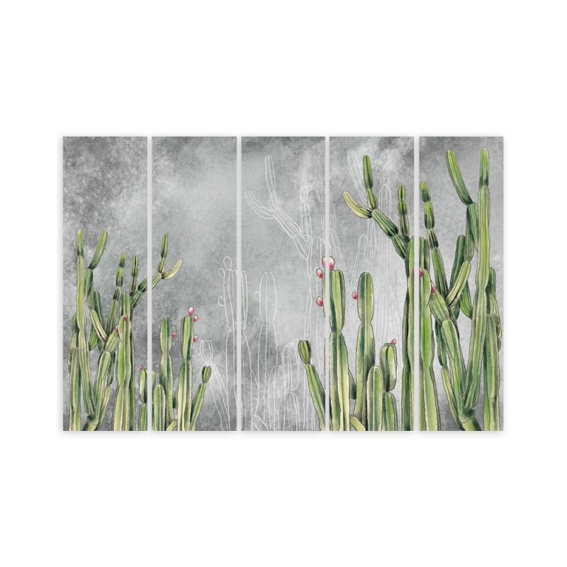 Modernes Wandbild - Großer Wüstenkaktus | Feeby