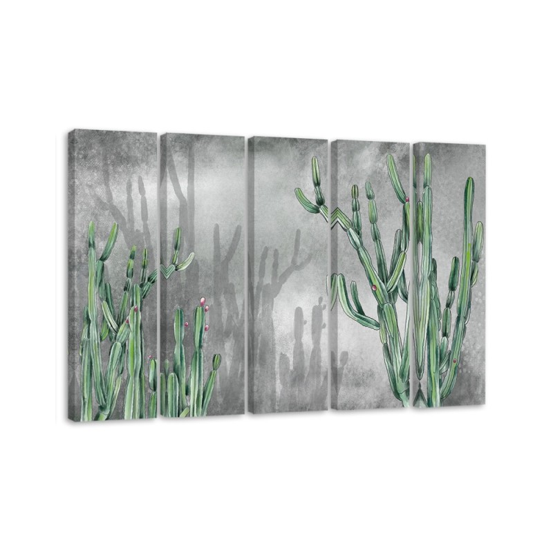 Dekoratives Leinwandbild - Großer Wüstenkaktus | Feeby