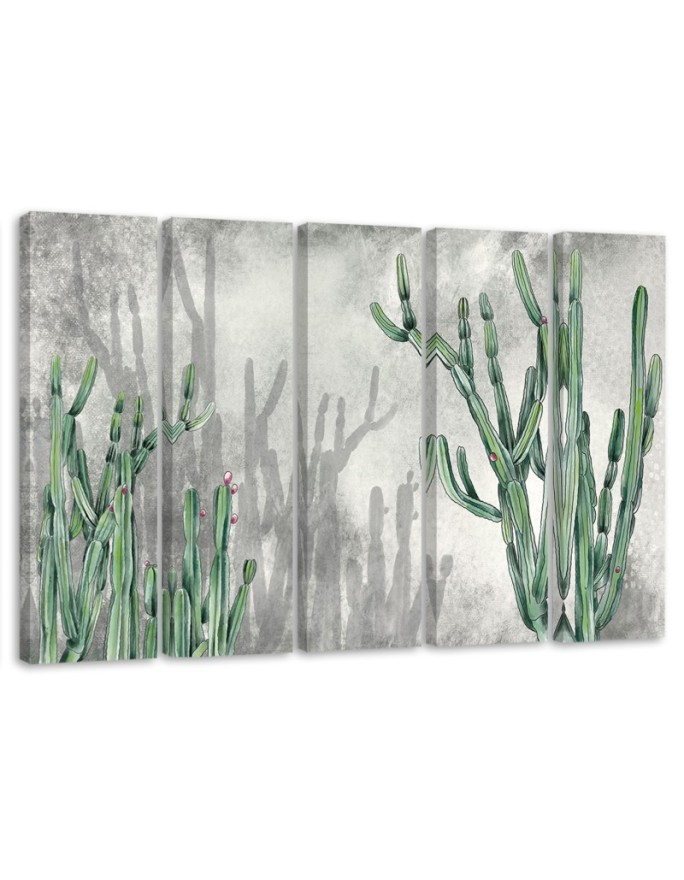 Modernes Wandbild - Großer Wüstenkaktus | Feeby